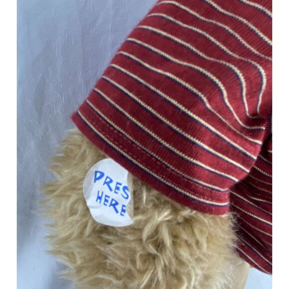 VTG Build-A-Bear Talking Curly Bunny Plush Straight Ears Golfer Outfit RARE - Picture 8 of 16